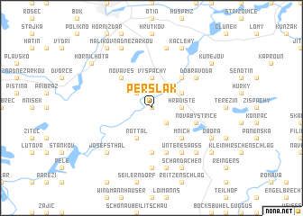 map of Peršlák