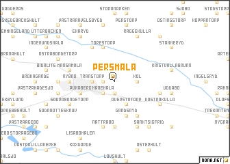 map of Persmåla