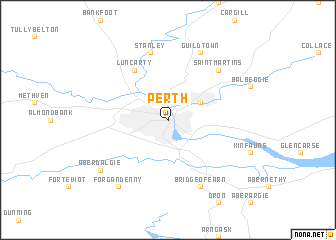 map of Perth