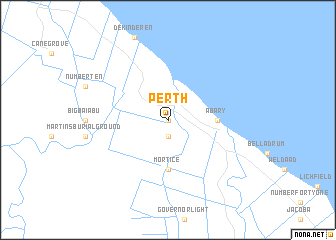 map of Perth