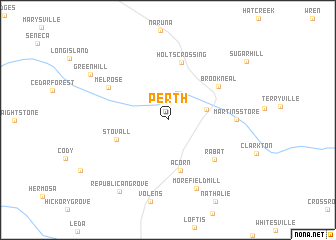 map of Perth