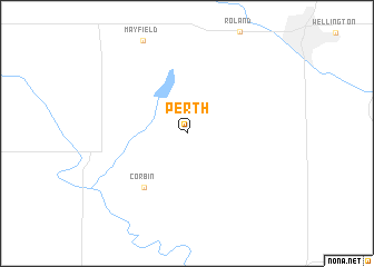 map of Perth