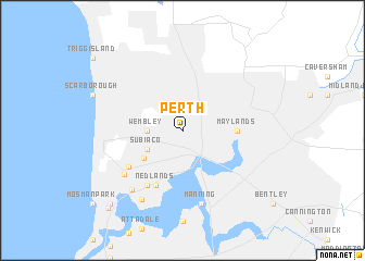 map of Perth