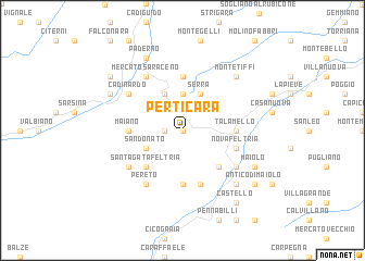 map of Perticara