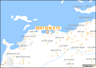 map of Pertigalete