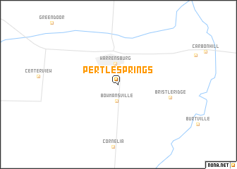 map of Pertle Springs