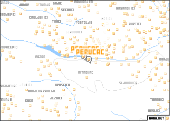 map of Perućac