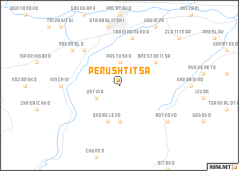 map of Perushtitsa