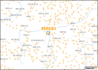 map of Peruši°i