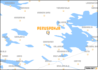 map of Peruspohja