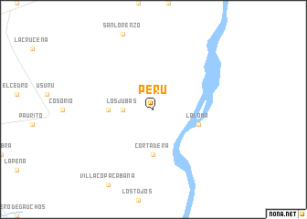 map of Perú