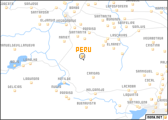 map of Perú