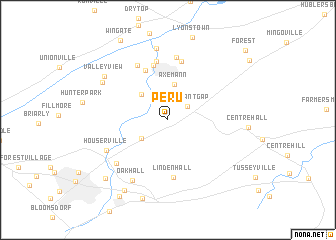 map of Peru