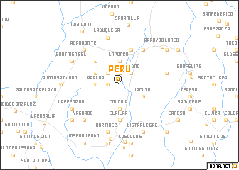 map of Perú