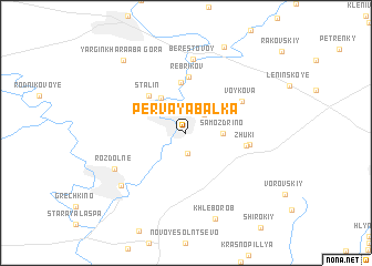 map of Pervaya Balka