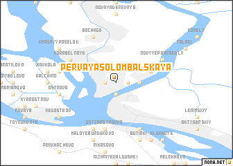 map of Pervaya Solombal\