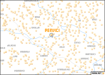 map of Pervići