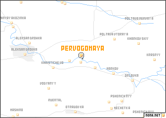 map of Pervogo Maya