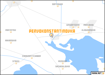 map of Pervokonstantinovka