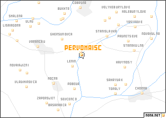 map of Pervomaisc