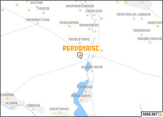 map of Pervomaisc