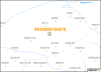 map of Pervomayskaya