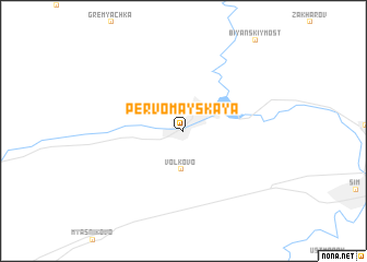 map of Pervomayskaya