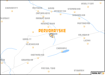 map of Pervomaysʼke