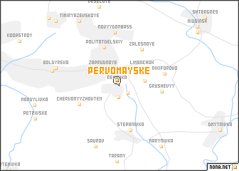 map of Pervomaysʼke