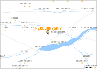 map of Pervomayskiy