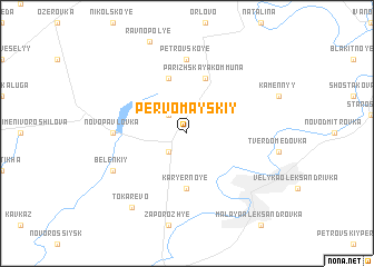 map of Pervo-Mayskiy