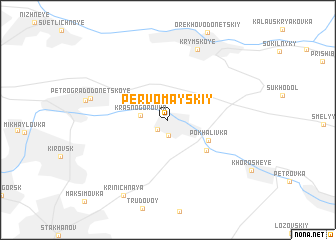 map of Pervomayskiy