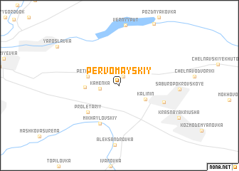 map of Pervomayskiy