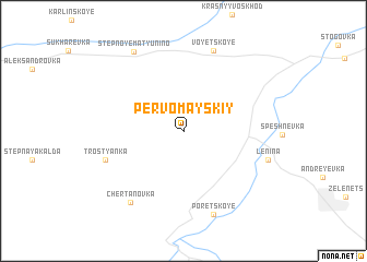map of Pervomayskiy