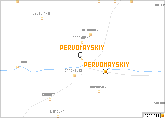 map of Pervomayskiy