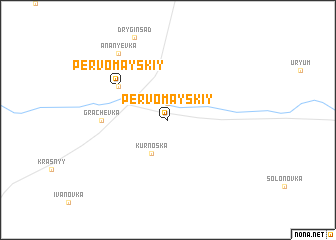 map of Pervomayskiy