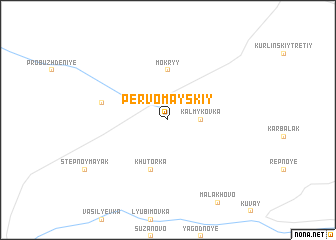 map of Pervomayskiy