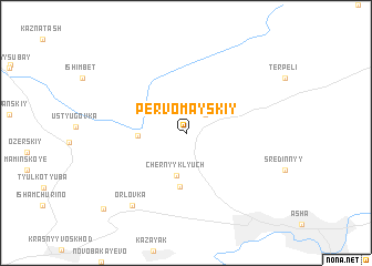 map of Pervomayskiy