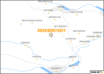 map of Pervomayskiy