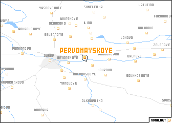 map of Pervomayskoye