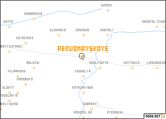 map of Pervomayskoye