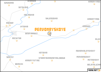 map of Pervomayskoye