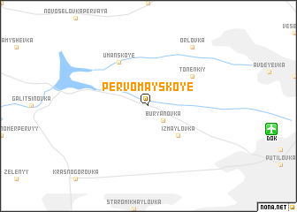 map of Pervomayskoye