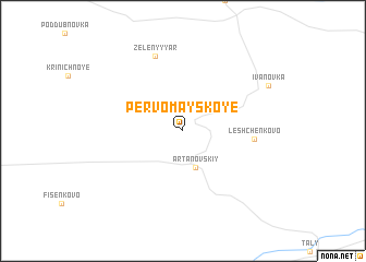 map of Pervomayskoye