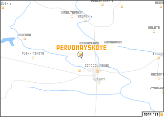 map of Pervomayskoye