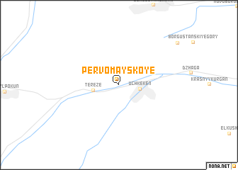 map of Pervomayskoye