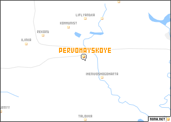 map of Pervomayskoye