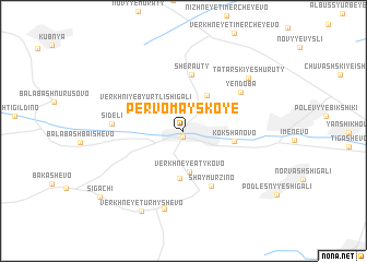 map of Pervomayskoye