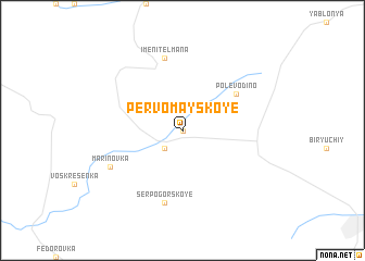 map of Pervomayskoye