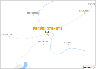 map of Pervomayskoye